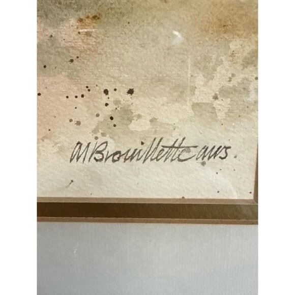 Maureen Brouillette Original Watercolour Painting – Fine Collectible Art Signed - Picture 3 of 8